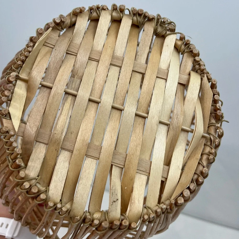 Rattan Wicker Planter Round Arches